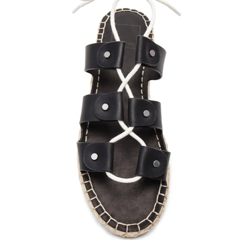 Dolce Vita REVOLVE Vana Espadrille Black Sandals - Picture 4 of 4